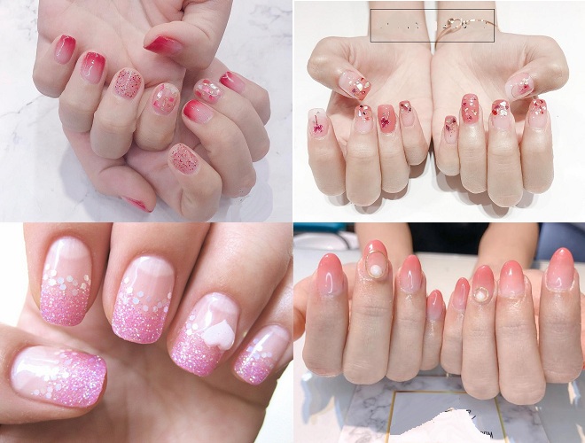 4 kiểu nail giản dị màu sắc hồng