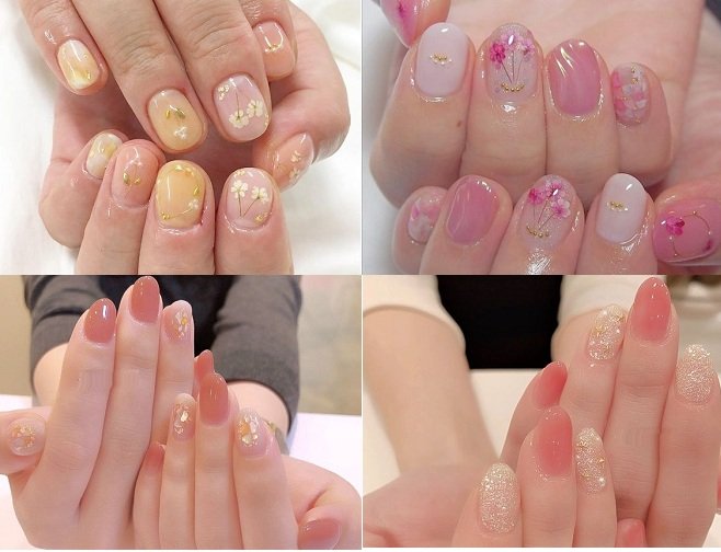 4 kiểu mẫu nail phong thái Hàn Quốc